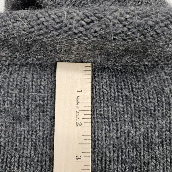 Harley Davidson Sweater Womens 1W Logo Alpaca Wool Blend Zip Gray Cowl Neck - Picture 6 of 11